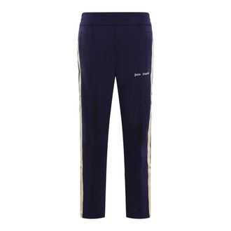 Palm Angels Sweatpants, male, Blue, S, Classic Logo Track Trousers