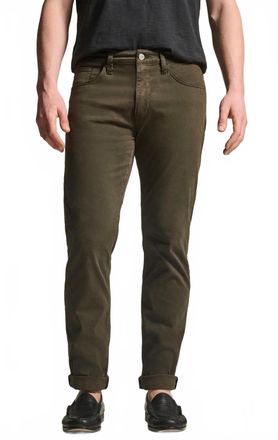 34 Heritage Charisma Relaxed Straight Twill Pants In Cactus Green