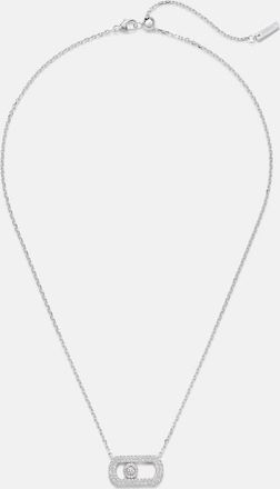 Messika So Move 18kt white gold chain necklace with diamonds