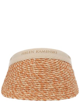 Helen Kaminski Beige Logo Open Crown Hat