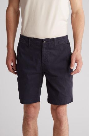 Lucky Brand Stretch Cotton Sateen Chino Shorts in Dark Navy at Nordstrom Rack, Size 33
