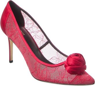 L'agence LAgence Fosette Lace & Satin Sandal