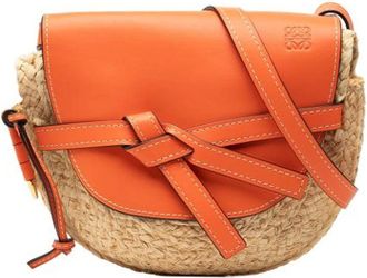 Loewe Pre-owned Cross Body Bags, female, Multicolor, Size: ONE SIZE Pre-owned Raffia Crossbody Bag