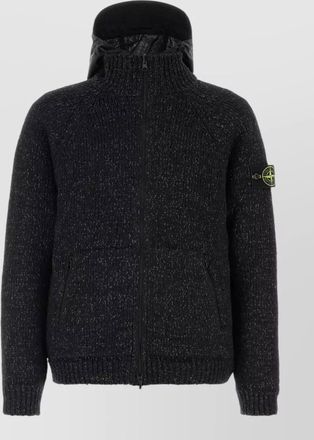 Stone Island reversible hooded jacket