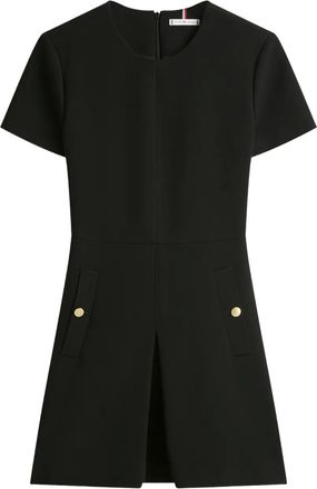 Tommy Hilfiger Abito corto con tasche e bottoni - Nero