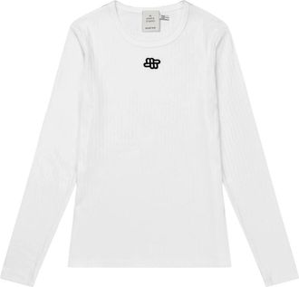 Munthe Pote T-Shirt - Dames - Longsleeves - Wit - L - Katoen - Tops