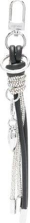 Maje heart-charm tassel keyring - Silver