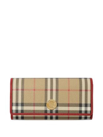 Burberry check wallet - Neutrals
