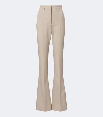 Sportmax Wool-blend flared pants