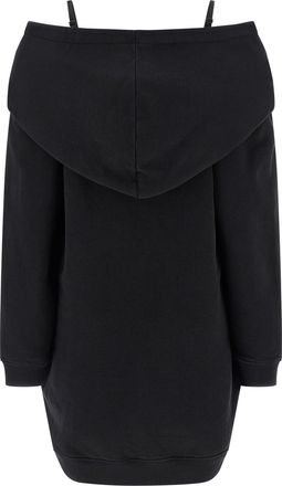 Maison Margiela Womens Black Cotton Short Dress
