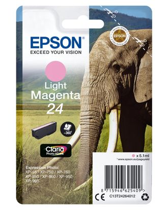 OEM Epson Elephant Cartucho 24 Magenta Claro