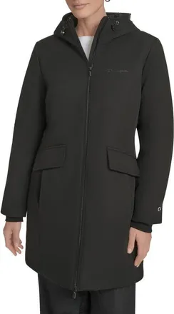 Champion Hooded Coat in Black at Nordstrom, Size X-Small