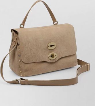 Zanellato leather studded shoulder bag
