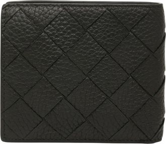 Bottega Veneta Dark Green Leather Wallet (Bi-Fold) (Pre-Owned)
