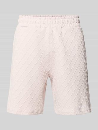 Pegador Relaxed Fit Sweatshorts mit Strukturmuster Modell Jovren in Flieder, Gr&ouml;&szlig;e XXL