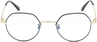 Tom Ford FT5789-K-B001 Round Full Rim Eyeglasses - Gold