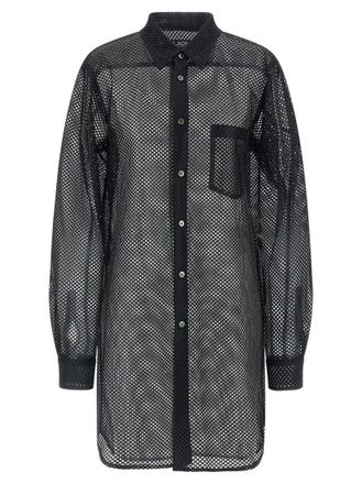 Comme Des Gar&ccedil;ons Black Mesh Shirt
