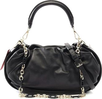 Roger Vivier Leather Hobo Medium Shoulder Bag