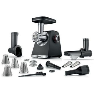 Bosch Serie 6 Mfws660b - Picadora De Carne (3,5 Kg/min, Escofina, 2 Discos Perforados (3 Y 8 Mm), Prensa De Frutas, 2 Niveles, Garant&iacute;a Del Motor De 10 J, E