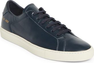 Common Projects Achilles Slim Premium Sneaker in Navy at Nordstrom, Size 13Us