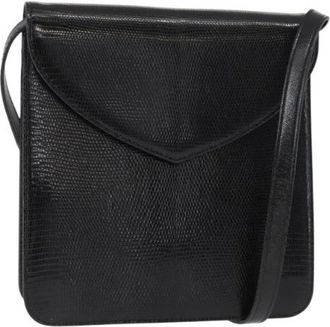 Saint Laurent Pre-owned Cross Body Bags, female, Black, Size: ONE SIZE Pre-owned Leather Shoulder Bag