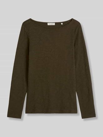 Marc O'Polo Regular Fit Langarmshirt aus reiner Baumwolle in Mittelbraun, Gr&ouml;&szlig;e XXL