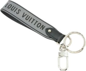 Louis Vuitton Pre-owned Monogram Eclipse Sleutelhanger - Dames - Pre-owned - Grijs - Maat: ONE Size