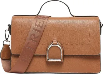 Etrier Altesse Crossbody Tas - Dames - Tassen - Bruin - Maat: ONE Size Katoen