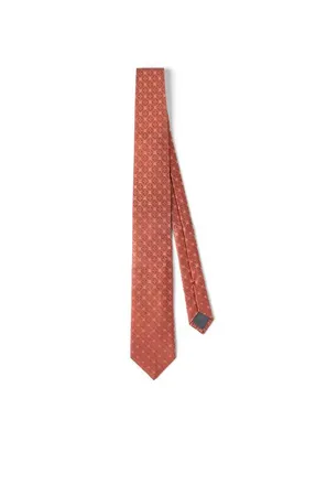 Brunello Cucinelli Silk tie with pattern in Apricot at Nordstrom