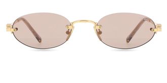 Miu Miu MUA54S 5AK20I Womens Sunglasses Gold Size 51