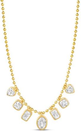 SHYMI Dangling Stone Charm Necklace in Gold at Nordstrom, Size 16