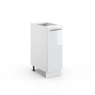 Vicco Armario De Farmacia Fame-line, Blanco Alto Brillo, 30 Cm Sin Encimera
