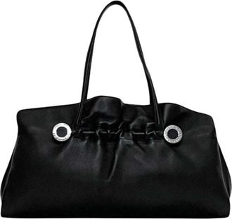 Bulgari Pre-owned Vintage Schoudertas - Dames - Vintage Schoudertas - Zwart - ONE Size - Leer - Vintage