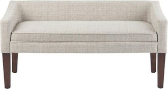 Simpli Home Parris 50In Contemporary Upholstered Bench