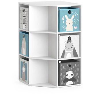 Vicco Estanter&iacute;a Infantil Luigi, Blanco, 64 X 107.8 Cm Con 4 Cajones Plegables