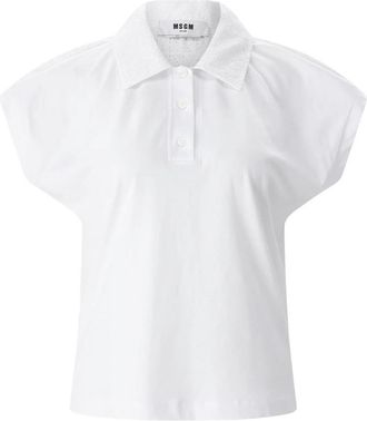 Msgm Blouses - Dames - Blouses - Wit - M - Katoen - Overhemden