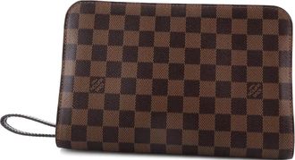 Louis Vuitton Pochette Saint Louis Damier clutch bag - Bruin