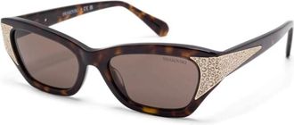Swarovski Zonnebrillen - Dames - Zonnebrillen - Bruin - 53 MM - Accessoires