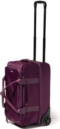Baggallini Gramercy Carry-On Travel Roller Duffel Bag in Mulberry Twill at Nordstrom