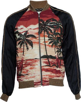 Saint Laurent Saint Laurent, Parijs SS16 op maat gemaakte Hedi Slimane bomber