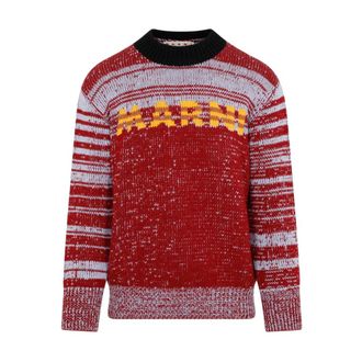 Marni Round-neck Knitwear, male, Multicolor, Size: XL Round-neck Knitwear