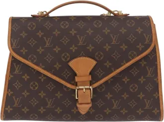 Louis Vuitton Beverly Monogram Canvas Brown Canvas Briefcase Bag (Pre-Owned)