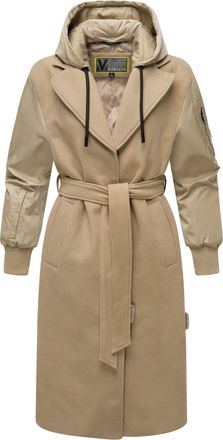 Marikoo dames wikkeljas met ceintuur & afneembare capuchon - Tjadee