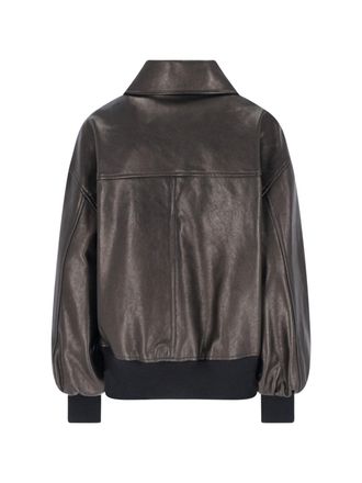 Khaite Womens Jackets Black Lamb Leather