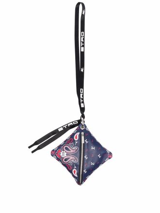 Etro paisley-print shoulder bag - Blue