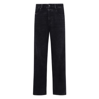 Diesel Jeans, Heren, Zwart, W34, Katoen, 2001 D-Macro Wijde Jeans