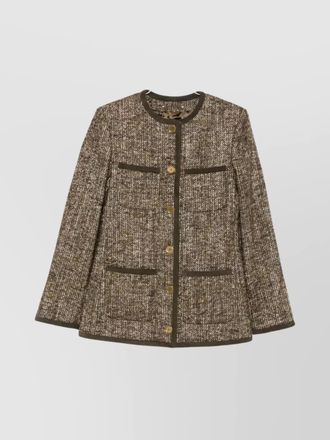 Golden Goose long boxy tweed jacket