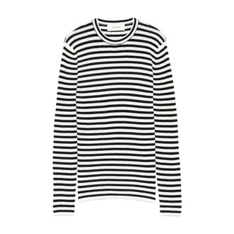 Lisa Yang Tops, Dames, Wit, S, Katoen, Vivian Gestreept Top