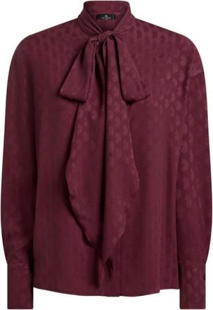 Etro Shirts - Dames - Overhemden - Rood - M - Overhemden