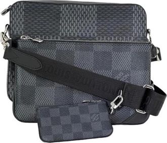 Louis Vuitton Pre-owned Trio Messenger - Heren - Vintage Schoudertas - Grijs - ONE Size - Vintage